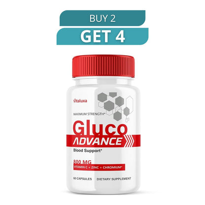 Gluco Advance 60 Capsules - Dietary Supplement - Free Shipping
