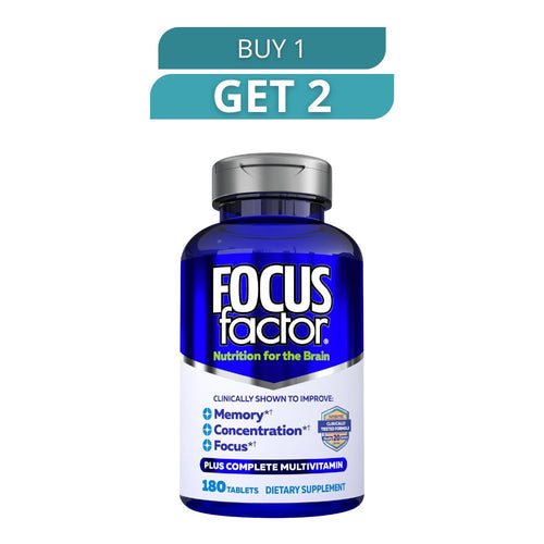 Focus Factor 180 Tablets - Dietary Supplement - Free Shipping