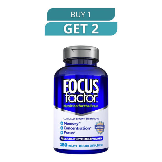 Focus Factor 180 Tablets - Dietary Supplement - Free Shipping